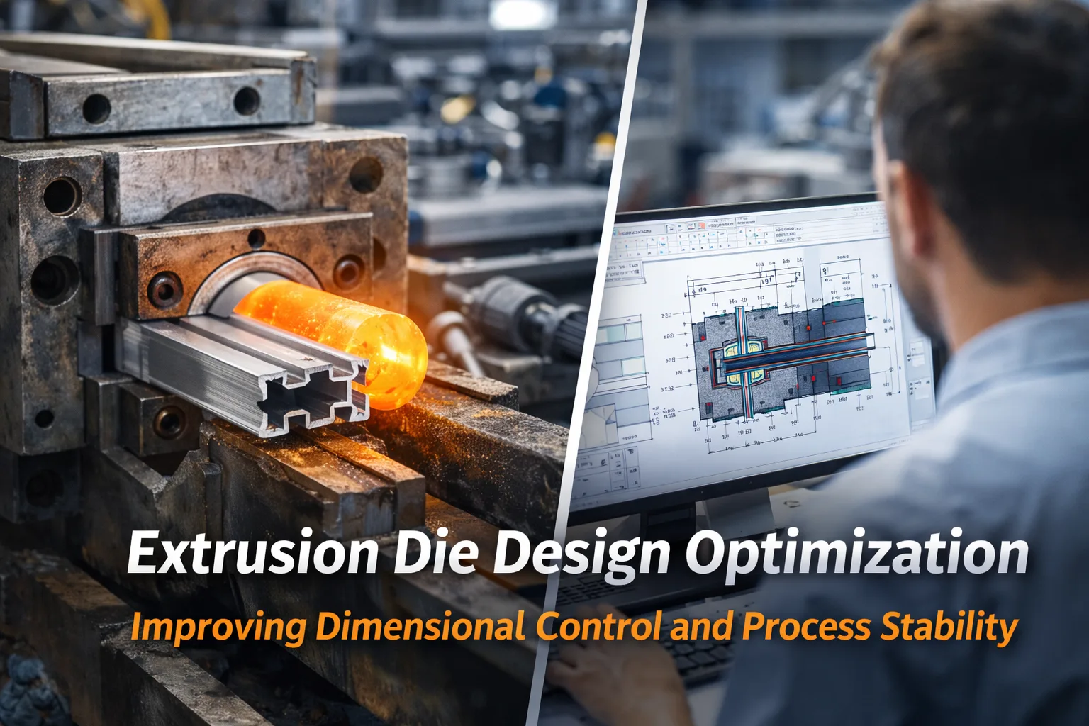 Extrusion die design optimization for precision plastic and aluminum profile manufacturing