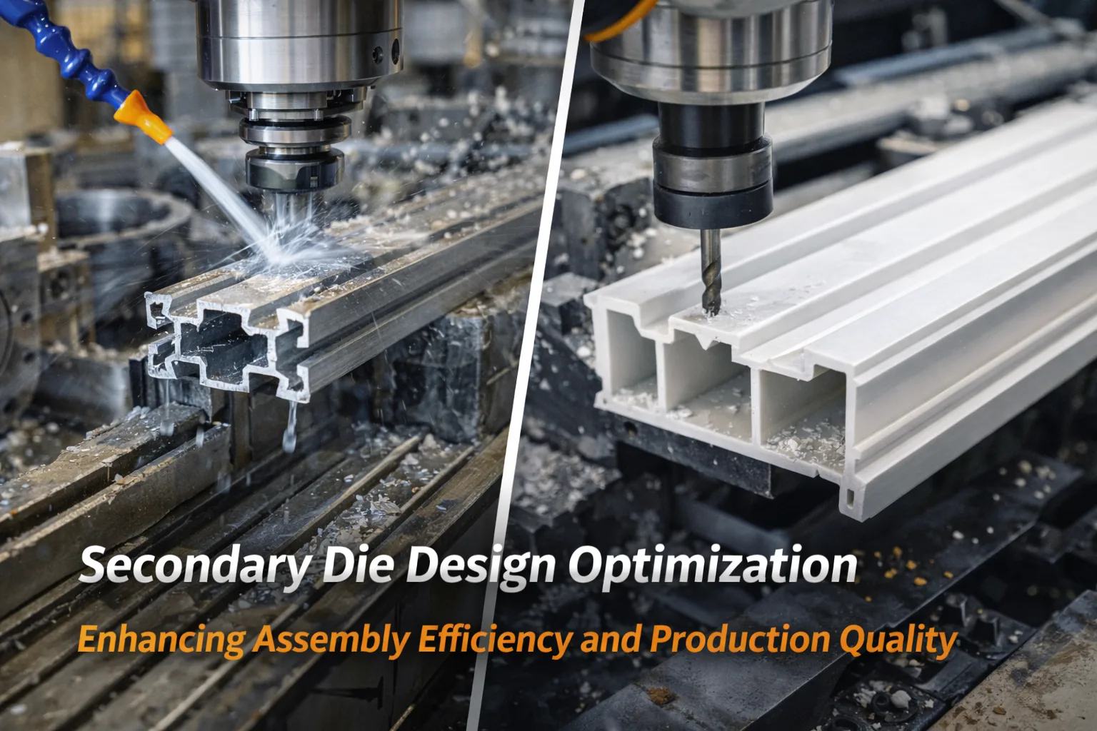 CNC machining and secondary processing of aluminum and plastic extrusion profiles